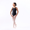 Silky Dance - Girls Ruched Front Leotard - Black