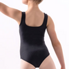 Silky Dance - Girls Ruched Front Leotard - Black