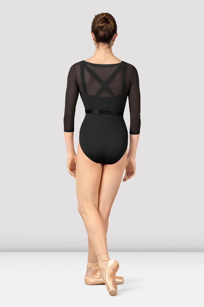 Mirella Majesty 34 Sleeve Mesh Top Black Jamzz 