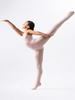 Silky Dance - Girls Ruched Front Leotard - Pink