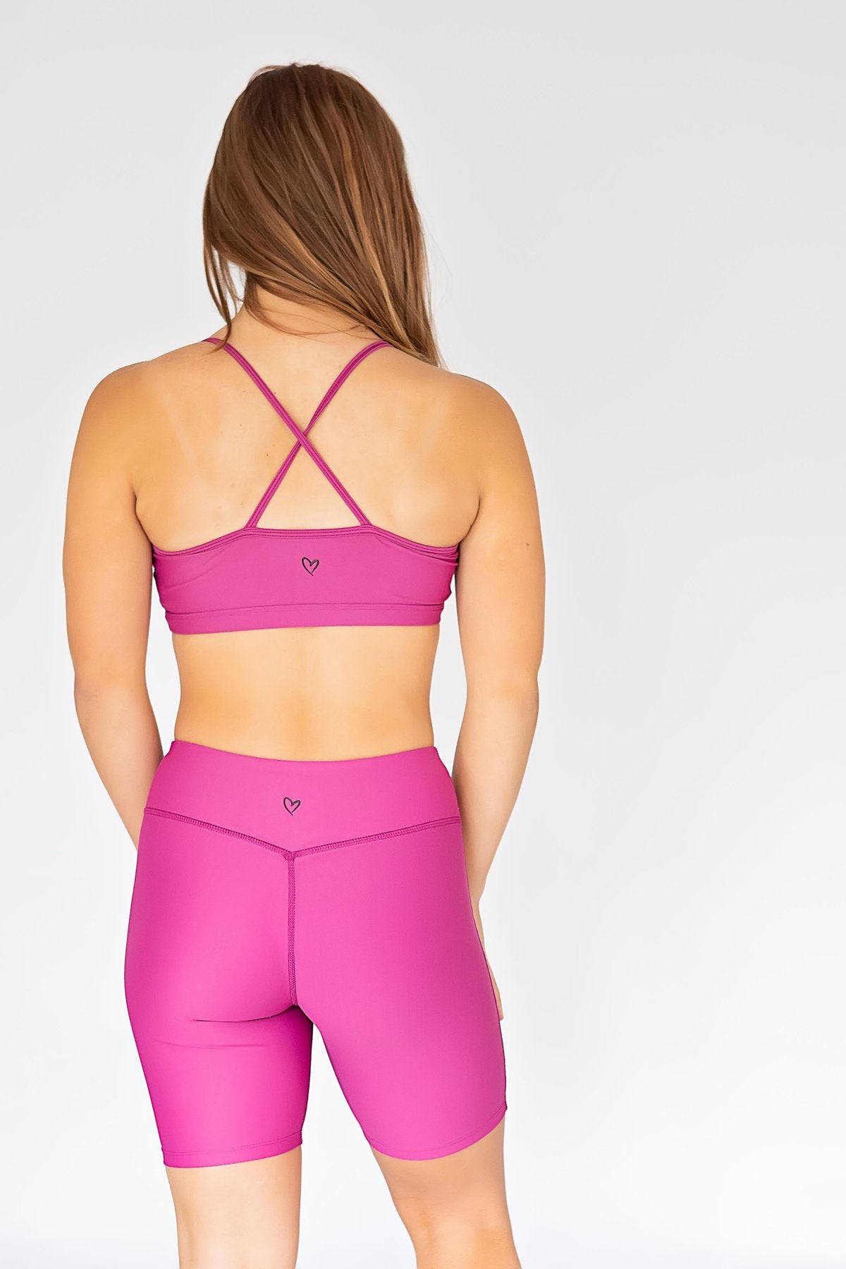 Oh La La The Twist Top and Bike Shorts set Deep Orchid FINAL