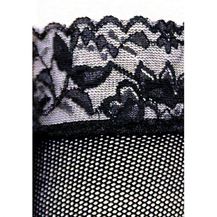 Silky Dance Fishnet Lace Footless Tights BLACK